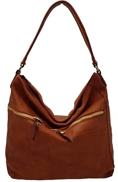 Campomaggi Schultertasche Leder 33 cm