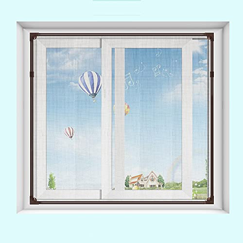 ACUY Fliegengitter 120x130cm, Kinderleichte Montage Insektenschutz ​Fliegengitter Fenster nach Maß für Fenster zum Einhängen