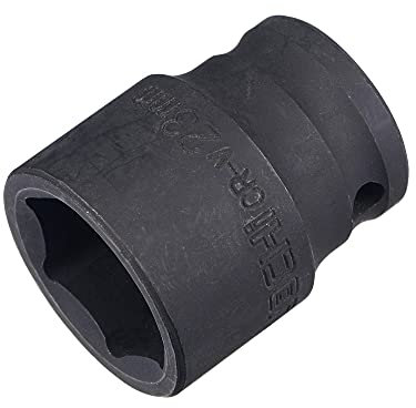 sourcing map 1/2 Drive by 23mm 6-Point Impact Socket, CR-V Steel 1.57 Length, Shallow Metric Sizes