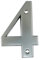 UAP House Numbers - 3 Inch Door Numbers Signature Screw Fix Bevelled Edge For Front Door, Address Number Screw On For Doors And Gates, Letter Times Roman Font (Number 4, Satin Chrome)
