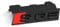 Audi 80A071805 Schriftzug SQ5 Clip Plakette Halterung Kühlergrill Black Edition Emblem, schwarz/rot