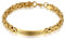 JewelryWe Schmuck 2pcs Pärchen Armband Personalisierte Edelstahl Byzantiner Königskette Partnerarmband Freundschaftsarmband Paar Armkette Armreifen mit Gravur für Herren Damen, Gold
