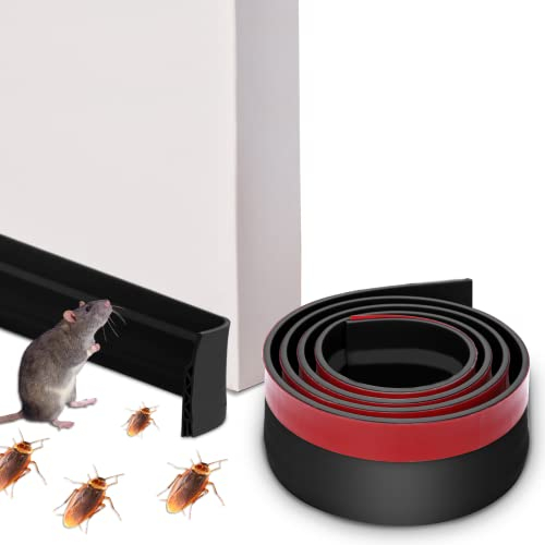 1PCS Türdichtung Zugluftstopper für Türen, Selbstklebende Tür Türdichtung unten Dichtungsband Dichtungsstreifen Ersatzdichtung Wetterfest Blocker Schalldichtung Schallschutz Kälteschutz Türstopper