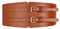 FFWTPY Breiter Korsett Taillengürtel Damen Elastisch Zweischnallen Vintage Stretch Leder Gürtel Taillengürtel Akzentgürtel