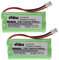 vhbw 2X Akku kompatibel mit Siemens Gigaset AL110, AL110a, A260 Trio, A265, A345 schnurlos Festnetz Telefon (800mAh, 2,4V, NiMH)