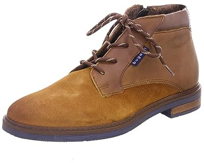 bugatti Herren Business Lederschuhe mit Langlebiger Imprägnierung und Extrabreiter Passform, Cognac 2, 43 EU