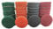 Schleifvlies 40er Set VÉZAAR Polierpads 50mm für Holz, Edelstahl, Kunststoff, Möbel, Geländer, körnung 180 320 800 1500