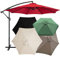 1 toile de rechange pour parasol de jardin, protection UV 30+ pour parasol de jardin, tissu résistant au soleil et à la pluie (3 m/6 baleines, blanc cassé)