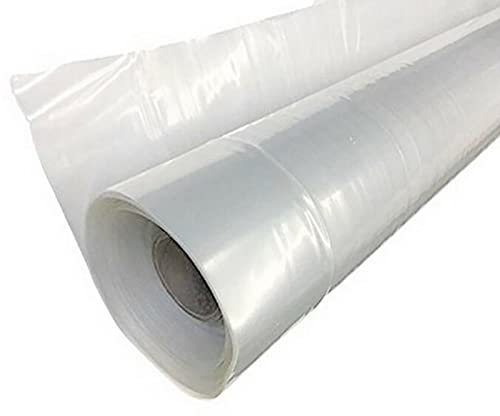 PETSTIBLE Bâche en polyéthylène robuste pour serre de jardin, serre et serre - 6 mm d'épaisseur - Pour serre, tunnel, agriculture, travaux de peinture - 2 m x 25 m
