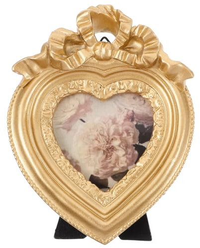 Abaodam Vintage Herz Bilderrahmen Aus Resin Kreativer Tisch Und Wandrahmen Für Hochzeitsfotos Und Wohnraumdekoration Romantischer Fotorahmen Für Persönliche Erinnerungen