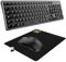 NEWWAY – Pack RF02 Clavier Souris sans Fil avec Tapis – Clavier Wireless Français (AZERTY) 105 Touches 13 Raccourcis Multimédias – Souris WiFi 2.4 GHz 6 Boutons Compacte – Récepteur USB – Noir