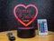 jovalus Personalisierte Herz Lampe als romantisches Partner Geschenk mit Namens Gravur als Liebesbeweis zum Jahrestag Hochzeit oder Weihnachten als LED Leuchte mit vielen Farben