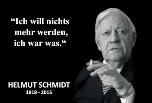 mrdeco Metall Schild 12x18cm gewölbt Nichts mehr Werden Helmut Schmidt Sprüche Blechschild