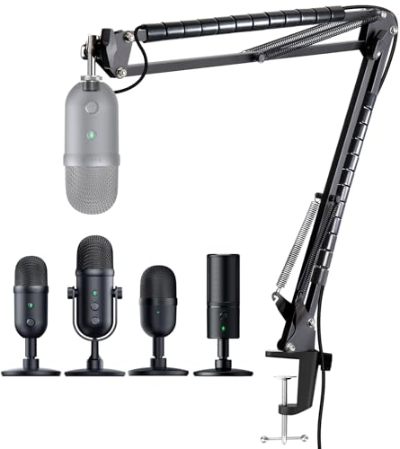 Seiren V3 Mini Mikrofonarm - Boom Arm kompatibel mit Seiren Mini, Seiren V3 Mini/Chroma, Razer Seiren V2 X/Pro, Seiren X, Mikrofon Arm mit Kabelhülsen, Ständer für Streaming, Gaming von YOUSHARES