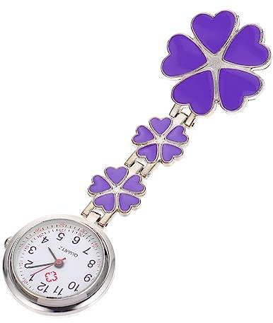 WRITWAA 1Stk Schwesterntisch Kinder Digitaluhr lila Uhr Damenuhren Herrenuhren Schwesternuhren für Krankenschwester Uhr Revers Zubehör Fall Anschauen Männer und Frauen