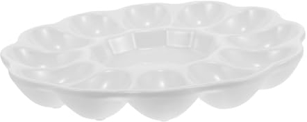 Ciieeo Bandeja De Huevos De Pascua Bandejas De Huevos Rellenos Portadores De Huevos Rellenos Plato para Servir Huevos Rellenos Soporte para Huevos Encimera Huevos Rellenos Recetas Huevo