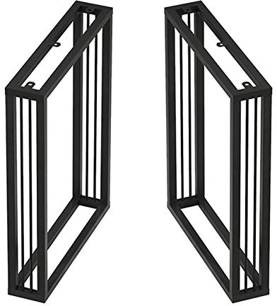 JDSHFEN Möbelbeine 2Xindustrielle Tischbeine 70 cm hoch, robuste Tischfüße, Rahmen für Werkbank, Küche, Esszimmer, Tischbeine, Schwarz, Gold