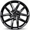 4x Borbet Felgen Alufelgen N 8x19 ET48 5x112 black glossy kompatibel mit Seat Altea Ateca Born Cupra Leon ST Cupra Leon Leon Toledo