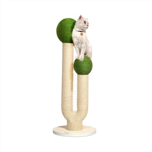 Poste rascador para gatos de 115 cm de alto y grande, torre de árbol de cactus para gatos