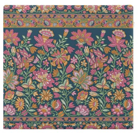 Hixingo rutschfest Cozy Sitzkissen, Abnehmbarer Stuhlkissen Waschbar Sitzkissen Stuhl, Retro Bodenkissen für Indoor und Outdoor (35x38cm,Vintage-Blume)