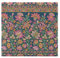 Hixingo rutschfest Cozy Sitzkissen, Abnehmbarer Stuhlkissen Waschbar Sitzkissen Stuhl, Retro Bodenkissen für Indoor und Outdoor (35x38cm,Vintage-Blume)