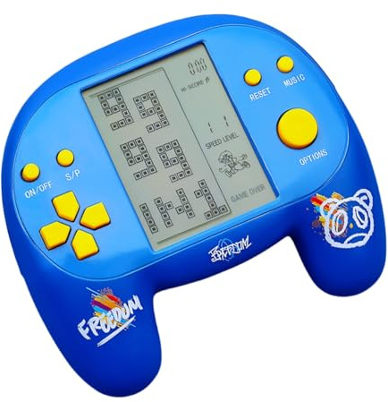 CZT Handle Brick-Spielkonsole 4,1 Zoll Tolles Griffgefühl 2574 in 1 Spiele Handheld Retro-Puzzle-Blockspiele für Unterwegs/Drinnen/Draußen Kinder/Studenten/Teenager (Blau)