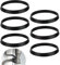 40mm Waste Pipe O Ring Seal, 6Pcs Kitchen Cone Rubber Washer fittings Sealing Gasket for 1 1/2 Inch Sink Drain Pipe Odour Trap Siphon Sink Kitchen Home Garden