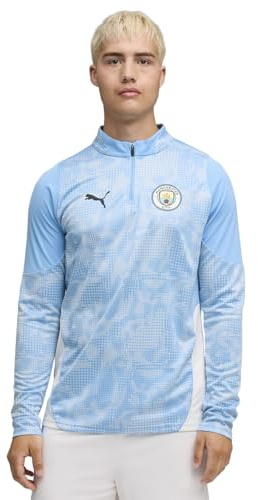 Puma Herren Manchester City Fc Training 1/4 Zip Top Longsleeve Tees (1er Pack)