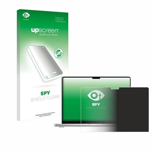 upscreen Blickschutzfolie für Apple MacBook Pro 14 M4 2024 | Anti-Spy Displayschutz Made in Germany Privacy Screen Protector Sichtschutz Blaulichtfilter Klare Folie