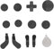 Annadue Thumbsticks de Remplacement en Métal pour Elite Série 2/série 2 Core Manette, Le Pack de Composants Comprend 6 Joysticks Magnétiques, 4 Palettes, 2 D-Pad