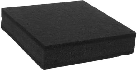 TOYANDONA 30cm x 30cm x 4.5cm Black Sound Isolation Pads for Drums Subwoofers and Home Audio Systems Noise and Vibration Reduction Cushion Mat