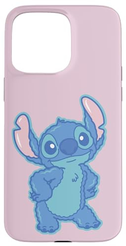 Disney Lilo & Stitch Fluffy Cute Pose Stitch Case for iPhone 15 Pro Max
