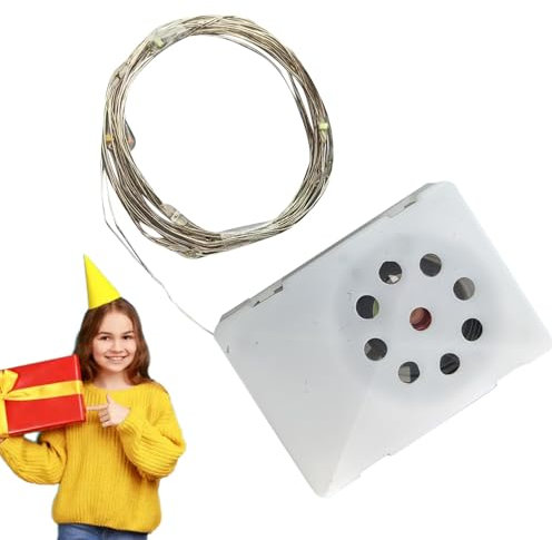 Weqizuerqi Spieluhr Happy Birthday – Musik-Lautsprecher mit Spielzeugstimme | Dekoration für Party, Geburtstag, für Mädchen, Ehefrau, Ehemann, Freunde, Mutter, Vater