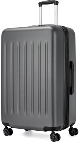 Kono Large Luggage 28 Check in Lightweight Expandable Suitcase ABS+PC Hardshell Travel Trolley case with 4 Spinner Wheels (Grey)