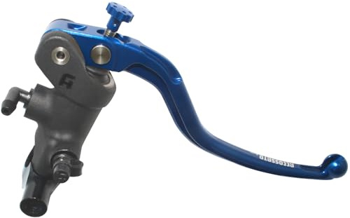 Pompa Freno Radiale Accossato 19x20 Con Leva Fissa Blu, Per Manubri Diametro 25,4 mm compatibile con HARLEY DAVIDSON STREET GLIDE SPECIAL ST FLHXST del 2022 (CC 1917)