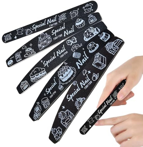 Penlimly Limas y pulidores de uñas, limas de esponja naturales para brillo de uñas, herramientas de manicura para dar forma a las uñas de los pies, viajes diarios, spa, salón, hogar, mujeres, niñas