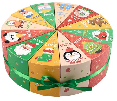 Scatole vuote per calendario 'Avvento, 12 pezzi, scatole per calendario 'Avvento, riempibili, per caramelle, giocattoli, gioielli, vacanze, matrimoni, bambini, adulti, compleanni