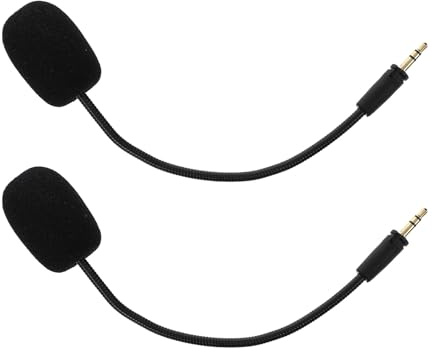 LIFKICH 2pcs Wired Gaming Headset Microphone Adjustable Headset Mic for Gaming for Live Performance Connector Comfortable Over-ear Design