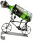 Wine Bodies ZB711 Fahrradfahrer Metall Weinflaschenhalter Eisen Anthrazit