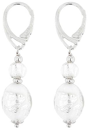 Venetiaurum - Ohrringe aus 925 Silber und Murano-Glas - Schmuck “Made in Italy” zertifiziert