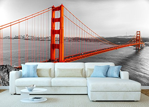 Golden Gate San Francisco Fototapete, Vinyl, Dekoration 200 x 150 cm