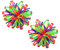 Amasawa 2 Stück Expandable Ball Zappeln Spielzeug,Hand fangen Atmen Blume Bälle, Größere Kugel Versenkbare Veränderbar Magic Flower Ball für Kinder und Eltern