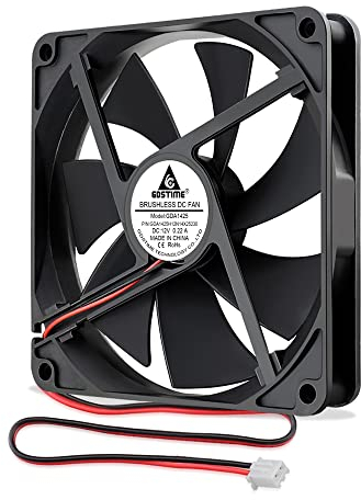 GDSTIME 12V PC Fan 140mm 140 x 25mm Computer Fan 14CM 5.51 inch Case Cooler 1400 RPM Axialfan DC Brushless Cooling For PSU Workstation Cabinet Server