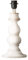 Home Sweet Home Pied de lampe de table champêtre Banjo pour abat-jour | luminaire | 15/15/44cm | Blanc | pied de lampe de table | Bois | E27 | pour abat-jour | abat-jour max.35cm