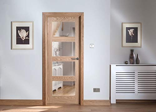 Cheshire 4 Light Shaker Oak Door