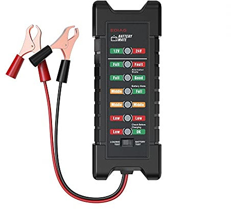 MEROURII 12V/24V Car Battery Tester, LED Voltage Tester Digital Auto Battery Charging System Tester for Truck Motorcycle SUV