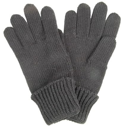Capelli New York Damen Handschuhe mit Merinowolle - Dunkel Grau Meliert