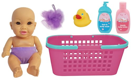 New Adventures: Magic Nursery Bath Caddy Baby Set - 8 Doll with Accessories for Fun Pretend Play & Bath time, Ages 2 and up