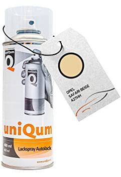 uniQum Autolack Spraydose fürs Auto für OPEL SAFARI BEIGE 427HH Autolack Reparatur 400 ml