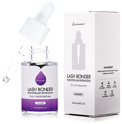Wimpern Bonder Lash Bonder Versiegler für Wimpernverlängerung Glue Accelerator Versiegelung Wimpernbinder Beschleunigt die Trocknungszeit des Klebers Verlängern sie die Haltedauer 20 ml (Lavender)
